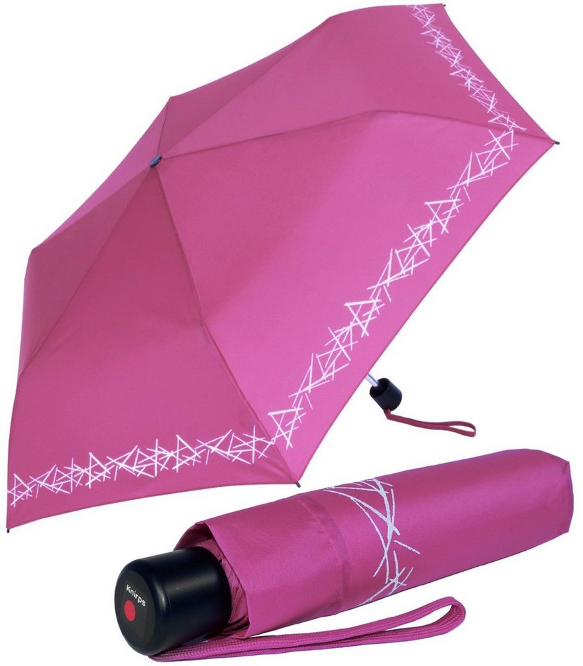 Knirps® Taschenregenschirm Kinderschirm 4Kids reflective mit Reflexborte,  für mehr Sicherheit auf dem Schulweg