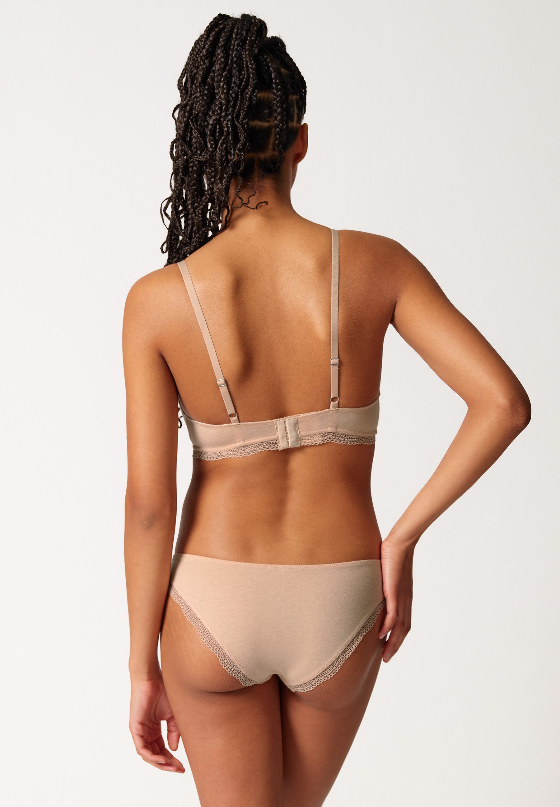 Skiny Soft-BH Classicotton V-Ausschnitt, herausnehmbare Pads, bequem, Baumwollmix, ohne Bügel