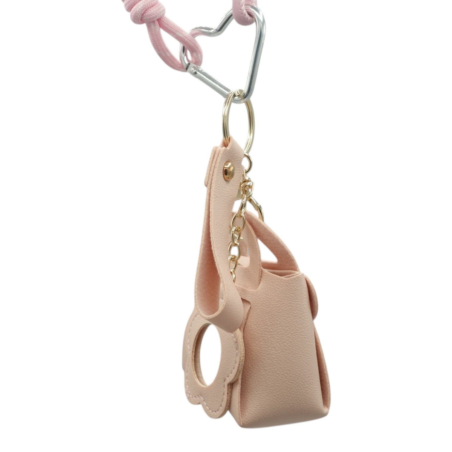Eyecatcher Taschenanhänger Mini Taschenanhänger mit Spiegel-Anhänger – Rucksackanhänger in Schwar