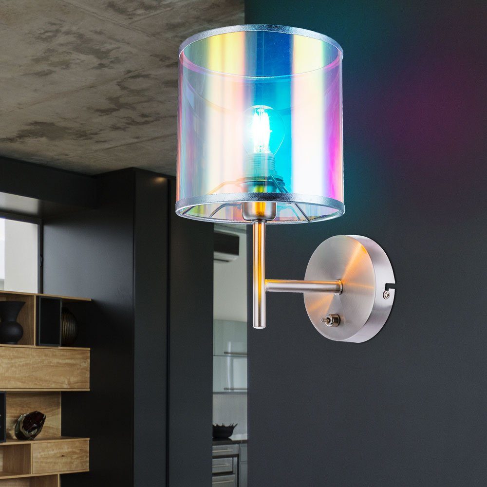 GLOBO LIGHTING Wandleuchte, Leuchtmittel nicht inklusive, Wandleuchte Wandlampe Flurleuchte Wohnzimmerlampe, Schalter, Metall
