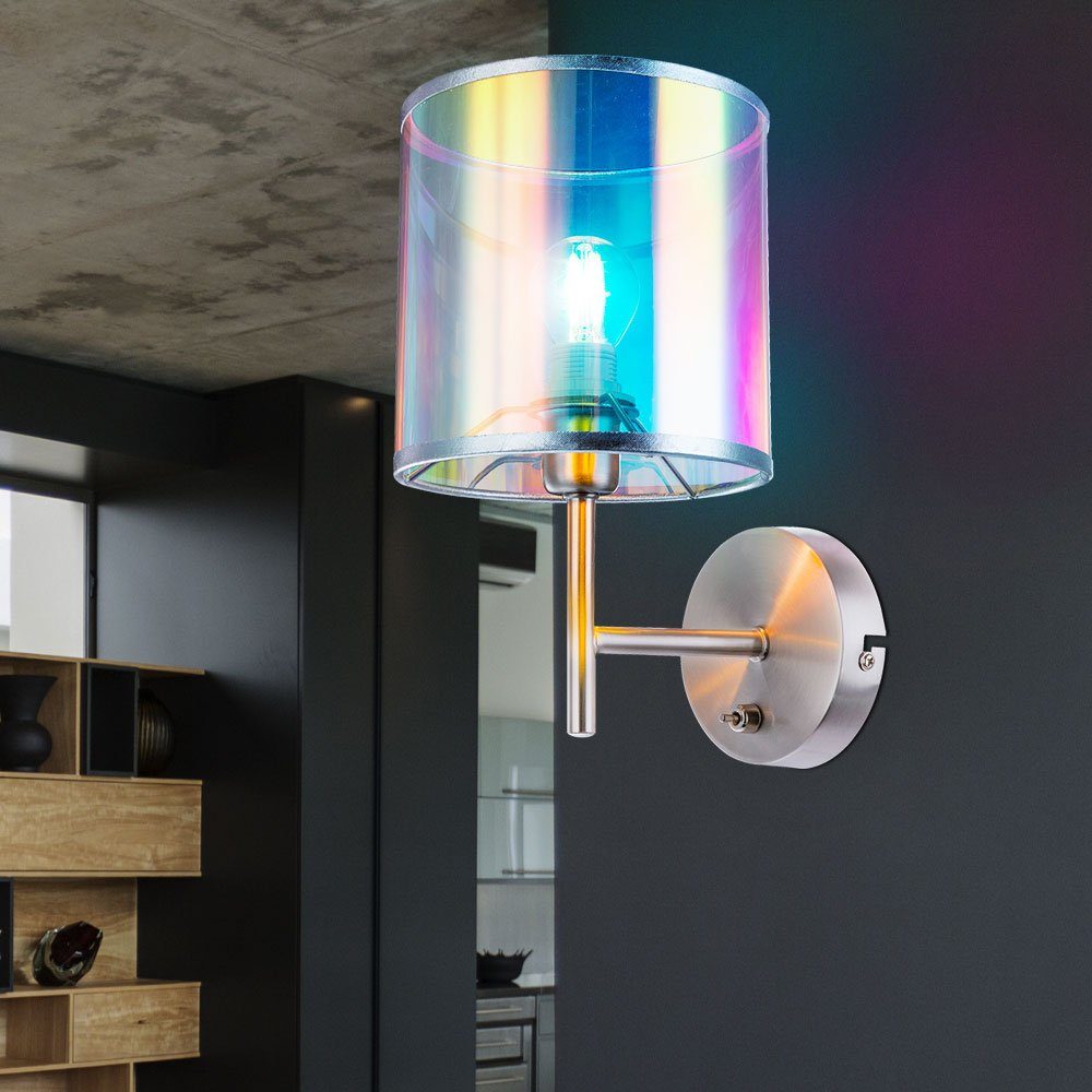 Design LED Wandlampe mit Schalter Wand Strahler Wohn Zimmer Lampen Flur Leuchten 