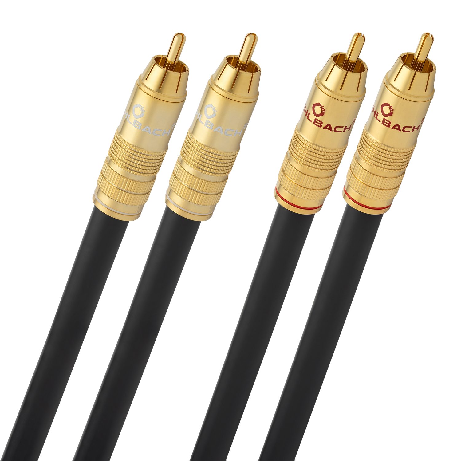 OEHLBACH NF 214 Master NF Audio-Cinchkabel 1 Paar Audio-Kabel, 2 x Cinch, 2 x Cinch (100 cm), Flexibel, Hochwertiges Kupfer