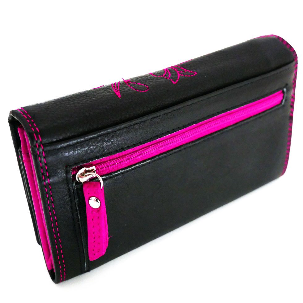 JOCKEY CLUB Geldbörse NICE FLOWERS, pink, 9 Kartenfächer mit RFID-Schutz, 3 günstig online kaufen