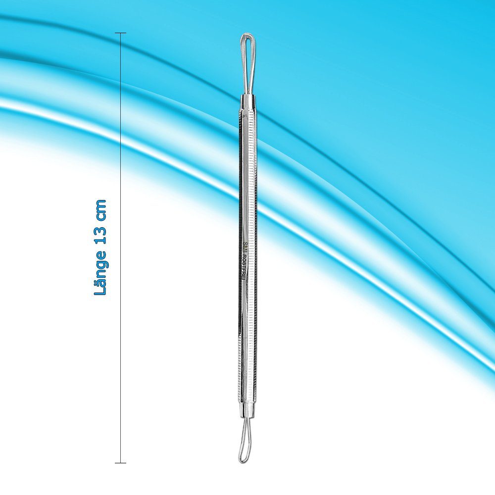 SMI Mitesserentferner Komedonenheber Komedonenquetscher Mitesserentferner Pickelentferner, beidseitig