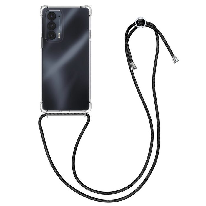 kwmobile Handyhülle Necklace Case für Motorola Edge 20 Hülle Silikon mit Handykette - Band Handyhülle
