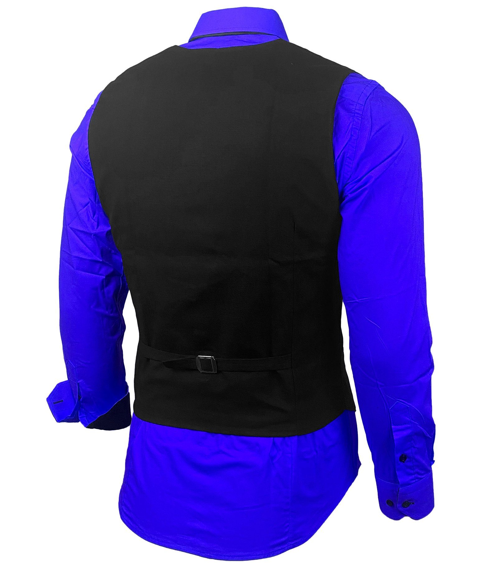 Baxboy Langarmhemd Baxboy Hemd/Weste/Krawatte Set Business Herrenanzug-Set HWKR B-101