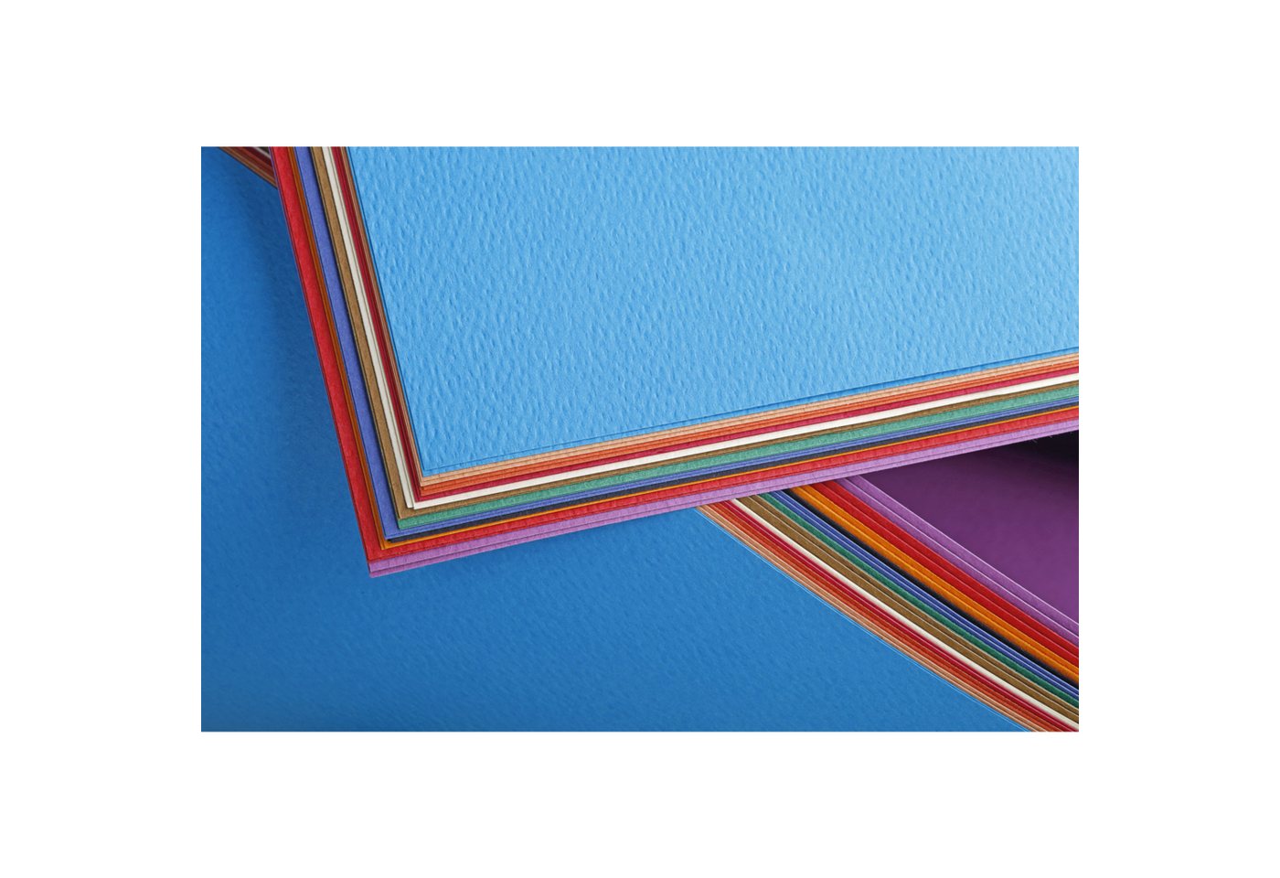 Thumbnail - CLAIREFONTAINE Zeichenpapier Zeichenpapier 50x65cm Pack. 24 Bogen Lebendige Farben sort.93750C, Bögen Clairefontaine