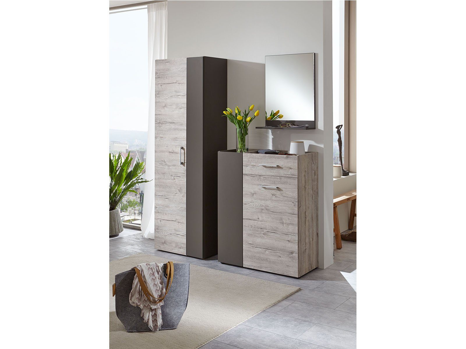 PREISBRECHER Wandspiegel Marijo, 50 x 67.5 x 18.5 cm (B/H/T)