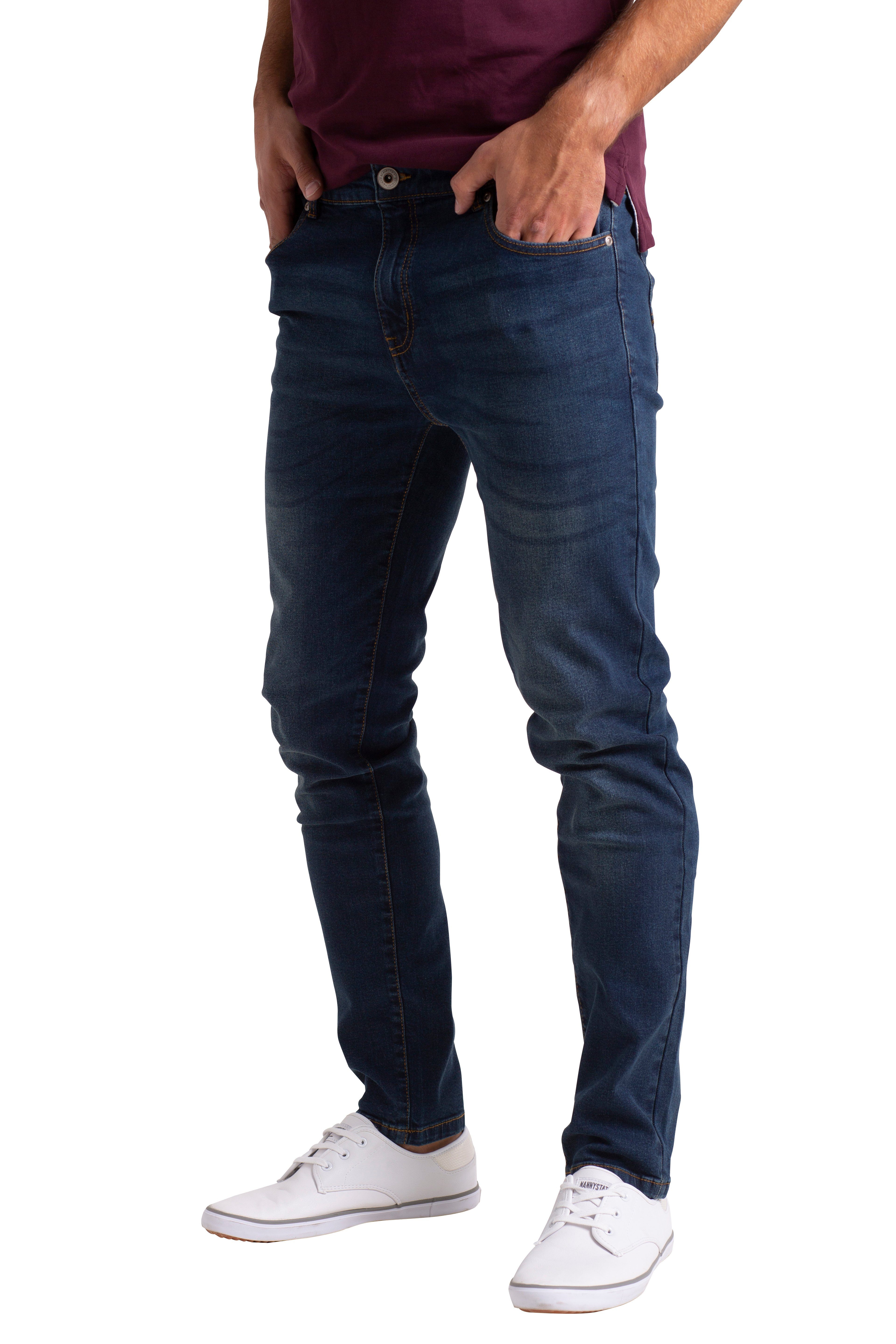 BlauerHafen Slim-fit-Jeans Herren Stretch Denim Jeans günstig online kaufen