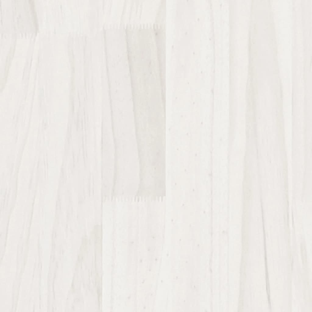 B/H/T: 60x70x30 Erxleben, Metall Kiefern-Massivholz, Bücherregal in cm, möbelando Weiß aus