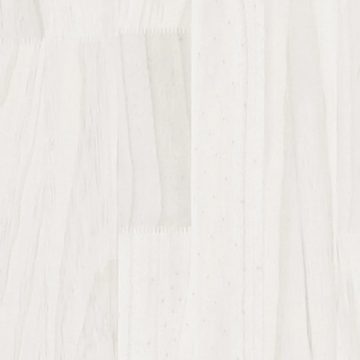möbelando Bücherregal Erxleben, B/H/T: 60x70x30 cm, aus Kiefern-Massivholz, Metall in Weiß