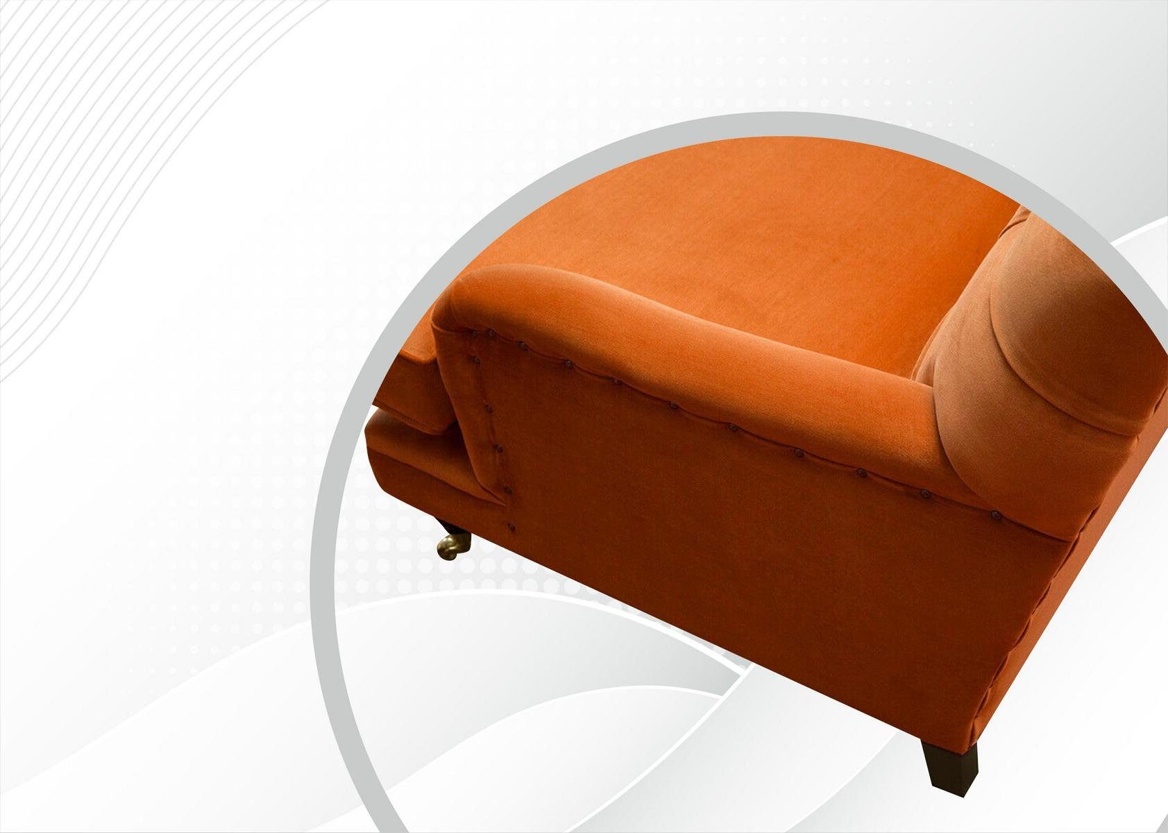 JVmoebel mit Rückenlehne Knöpfen. 190 Chesterfield Sitzer Die Design Sofa Couch 3 Chesterfield-Sofa, cm,