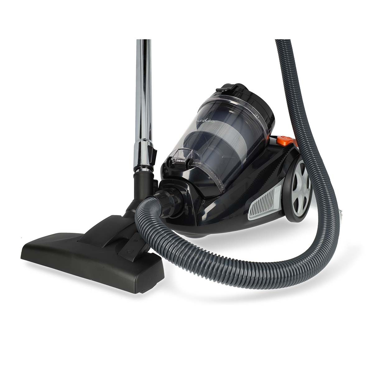 Nedis Dampfreiniger VCBS250GY, 700 W, HEPA-Filter, 3 L Staubbehälter, für Hartböden und Teppiche