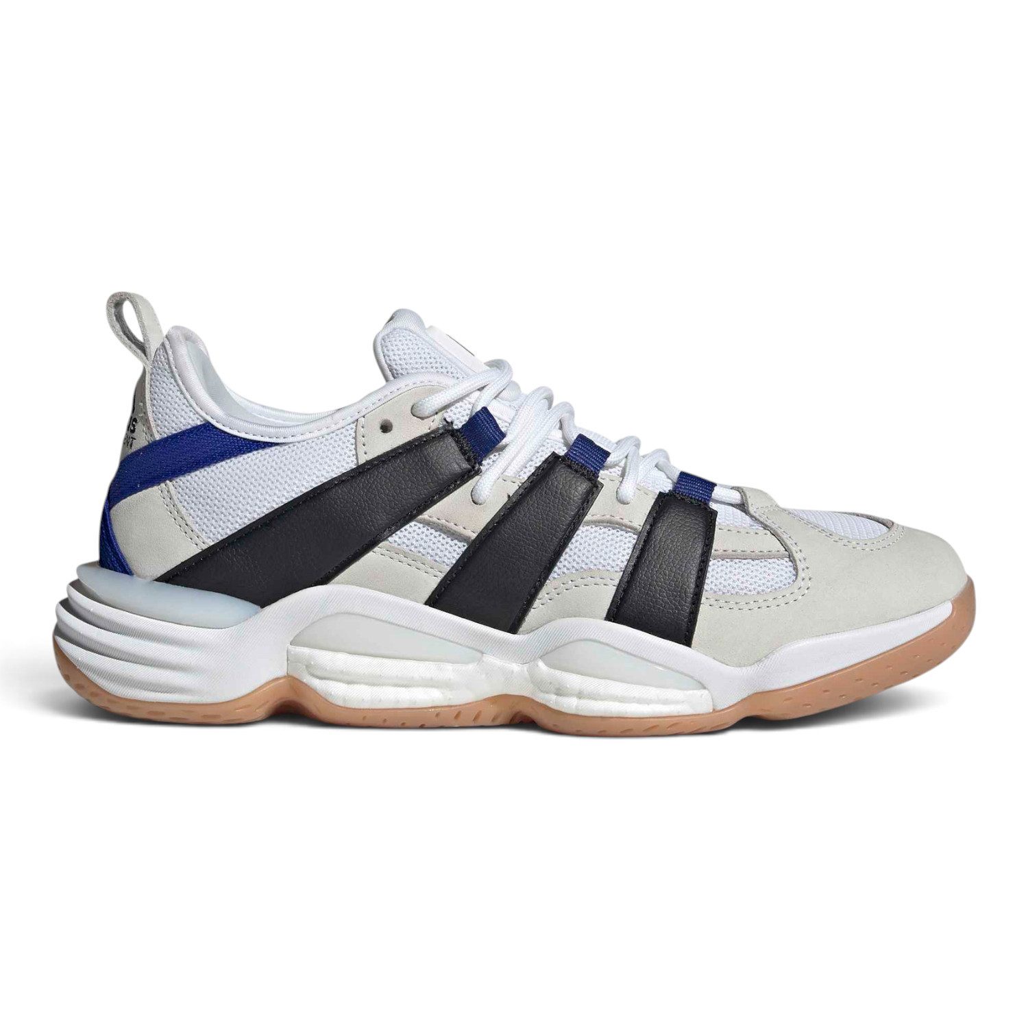 adidas Performance Hallen-Indoorschuhe Stabil 16 2026 weiss/schwarz/blau Herren Badmintonschuh