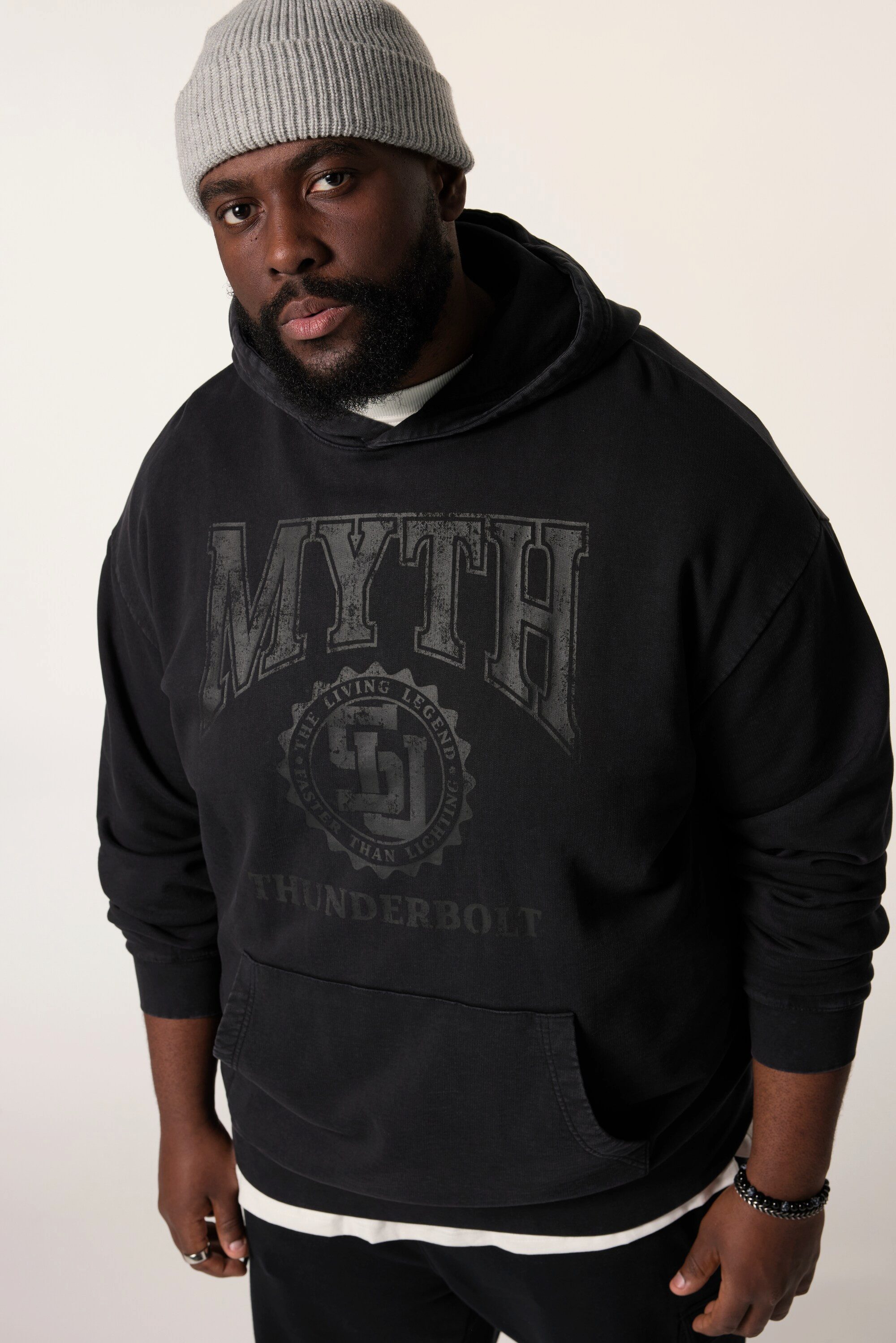 STHUGE Sweatshirt STHUGE Hoodie oversized Kapuze Vintage Look günstig online kaufen