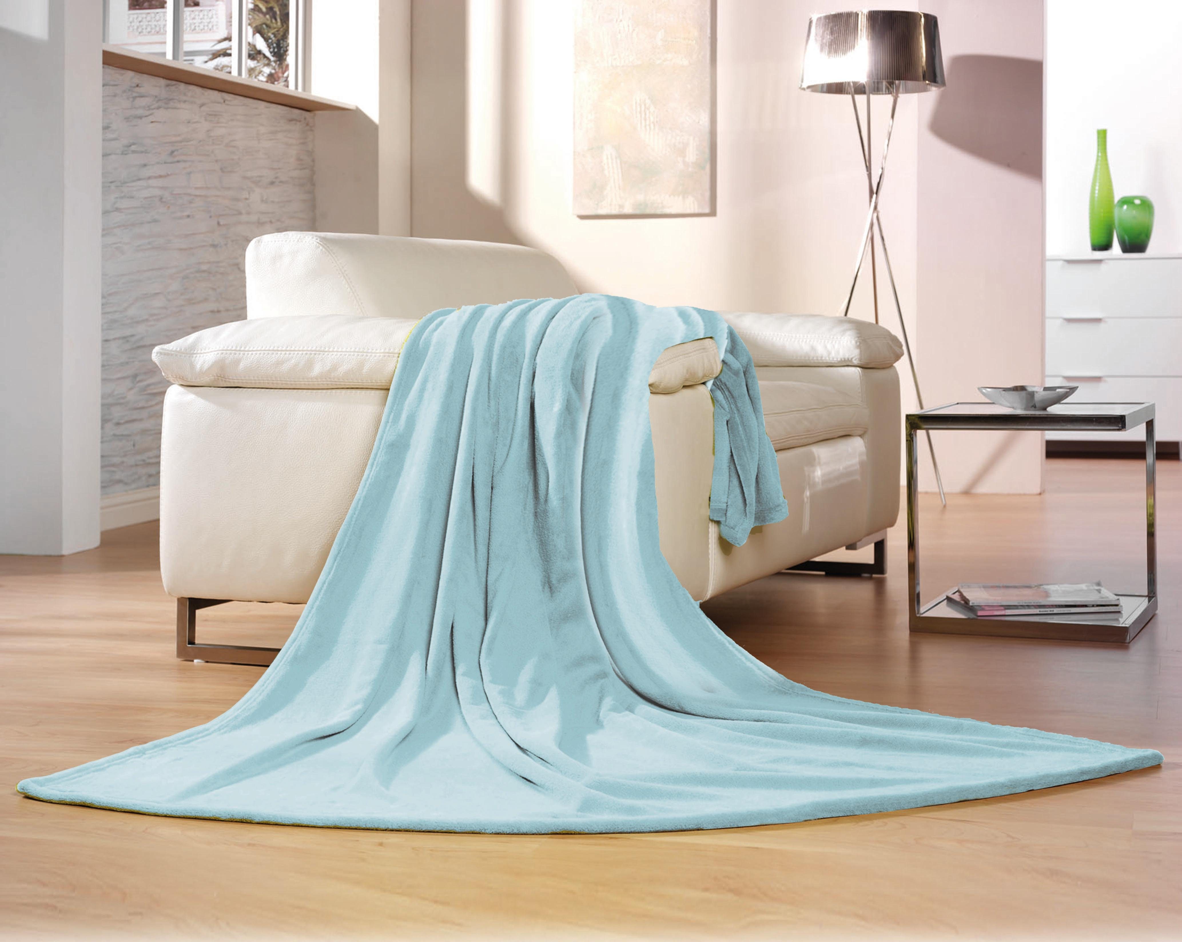 Wohndecke Memphis, Gözze, in tollen Unifarben, günstig online kaufen