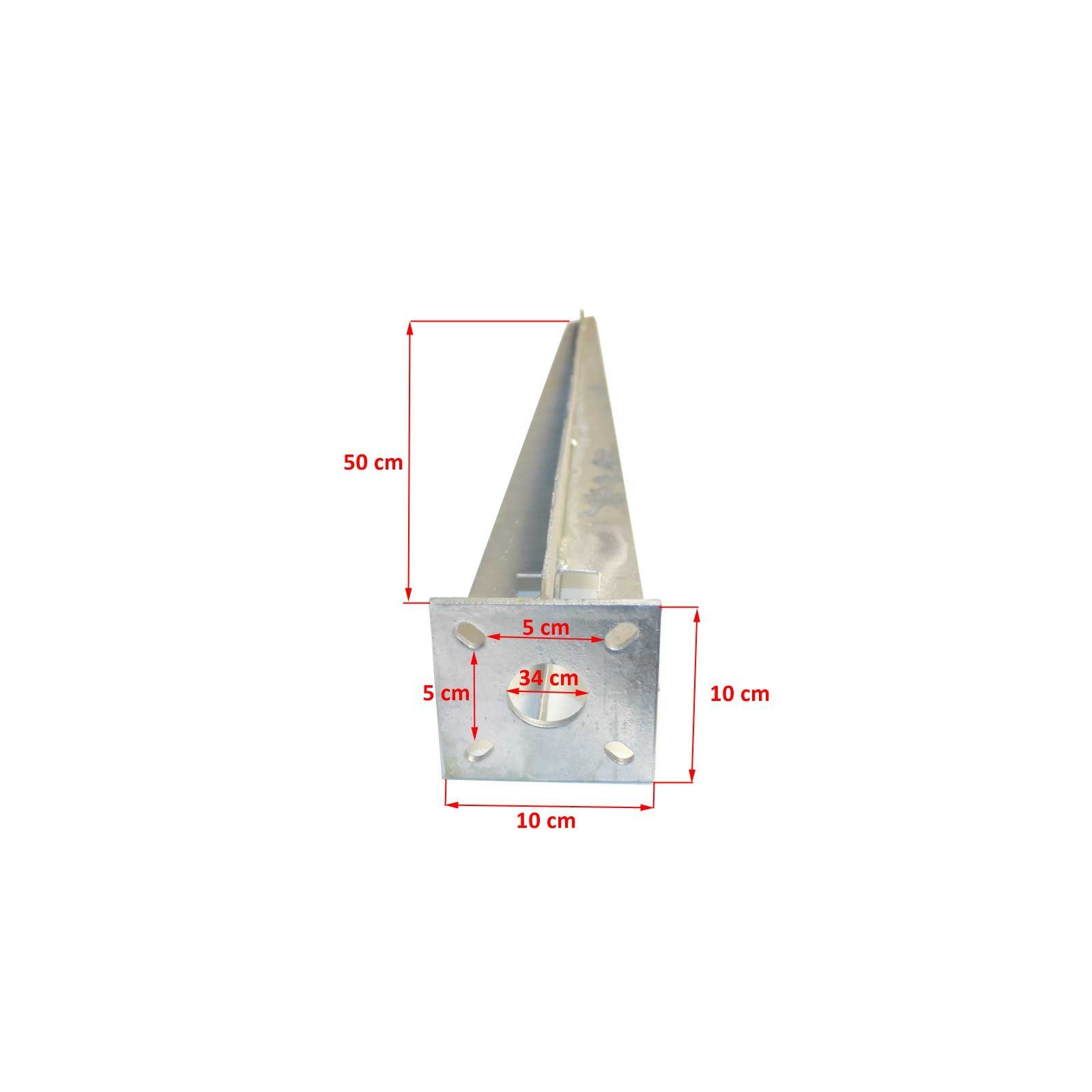 Zaunpfosten Einschlaghülse Bodenhülse (Produkt, 1 TRUTZHOLM Einschlagbodenhülse 34mm Bodeneinschlagh oder St) 40mm