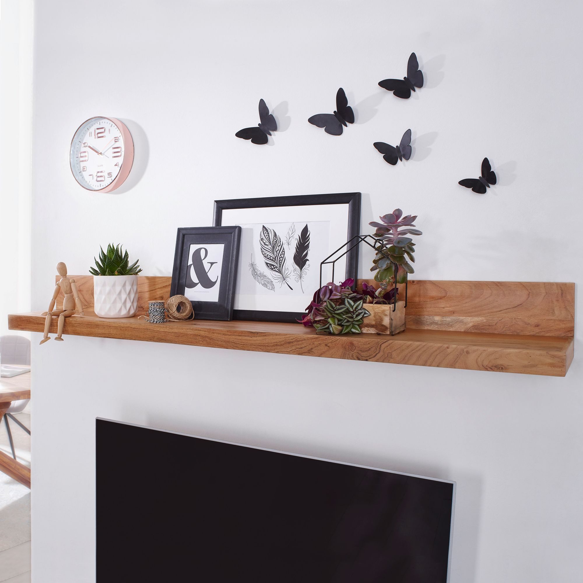 FINEBUY Wandregal SuVa2532_1, Hängeregal modern Wandboard günstig online kaufen