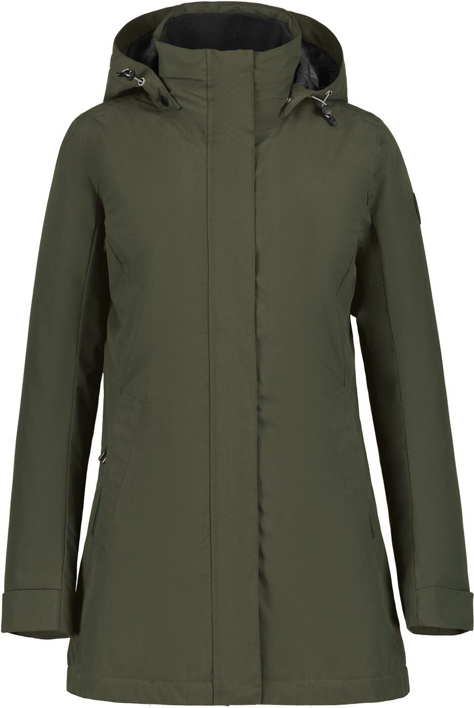 Icepeak Anorak ICEPEAK ALNA leicht wattierte Damen-Jacke dunkel-olivgrün