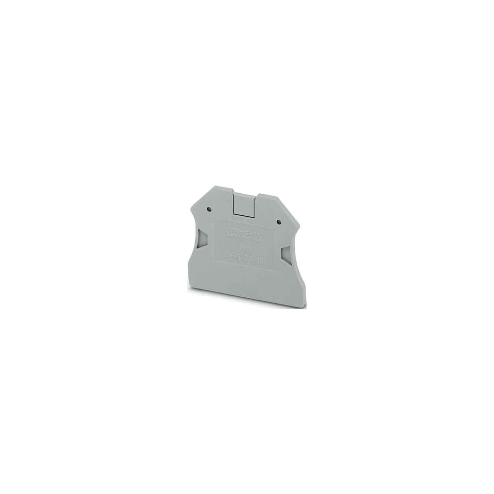 Phoenix Contact Gardinenbefestigungen Ersatzteile Phoenix Contact Abschlussdeckel 47,7x2,2x48,4mm gr D-UT 2,5/10