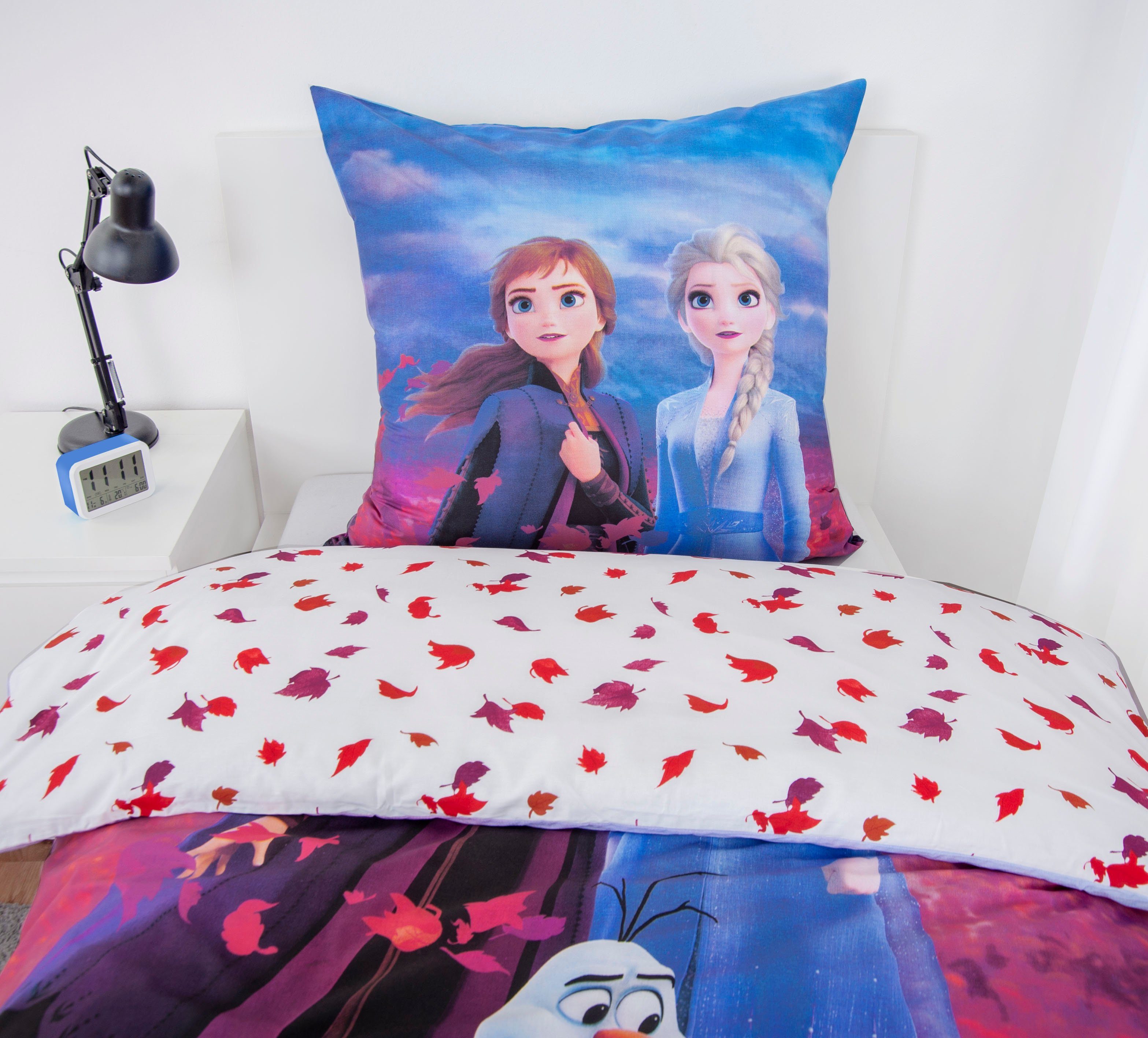 Disney Kinderbettwäsche Disney´s Eiskönigin, Renforcé, mit tollem Anna und Elsa Motiv