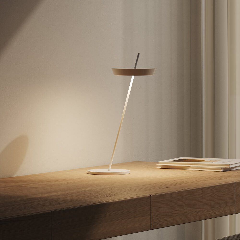 SIGOR LED Tischleuchte Akku-Tischleuchte, Dimmbar, LED fest integriert, Warmweiß