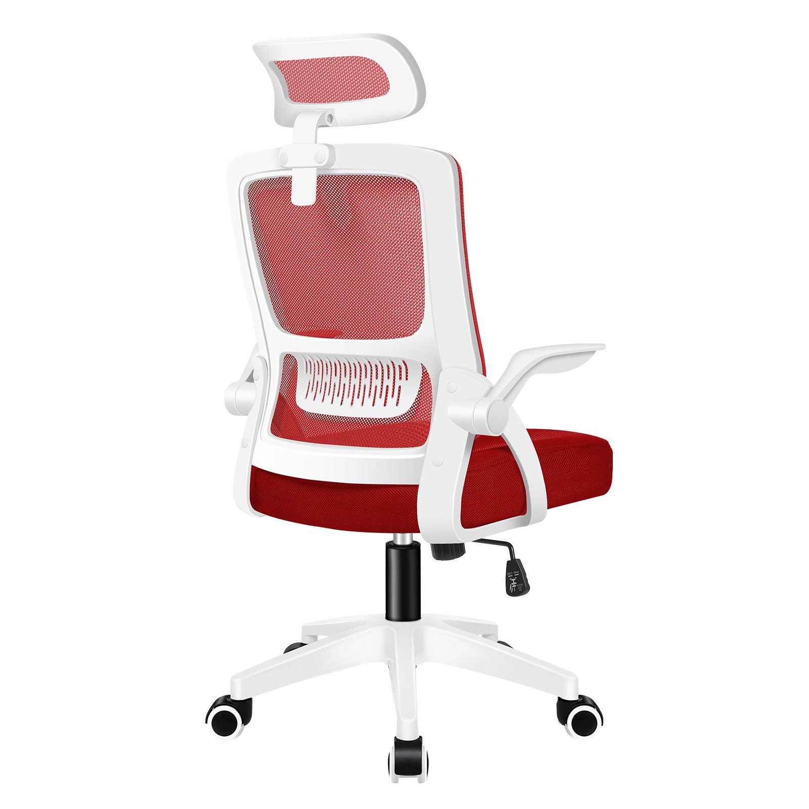 ALFORDSON Bürostuhl mit S-Kurven-Design und hochwertigen Materialien, 360° drehbar und 10 cm höhenverstellbar für Sitzen