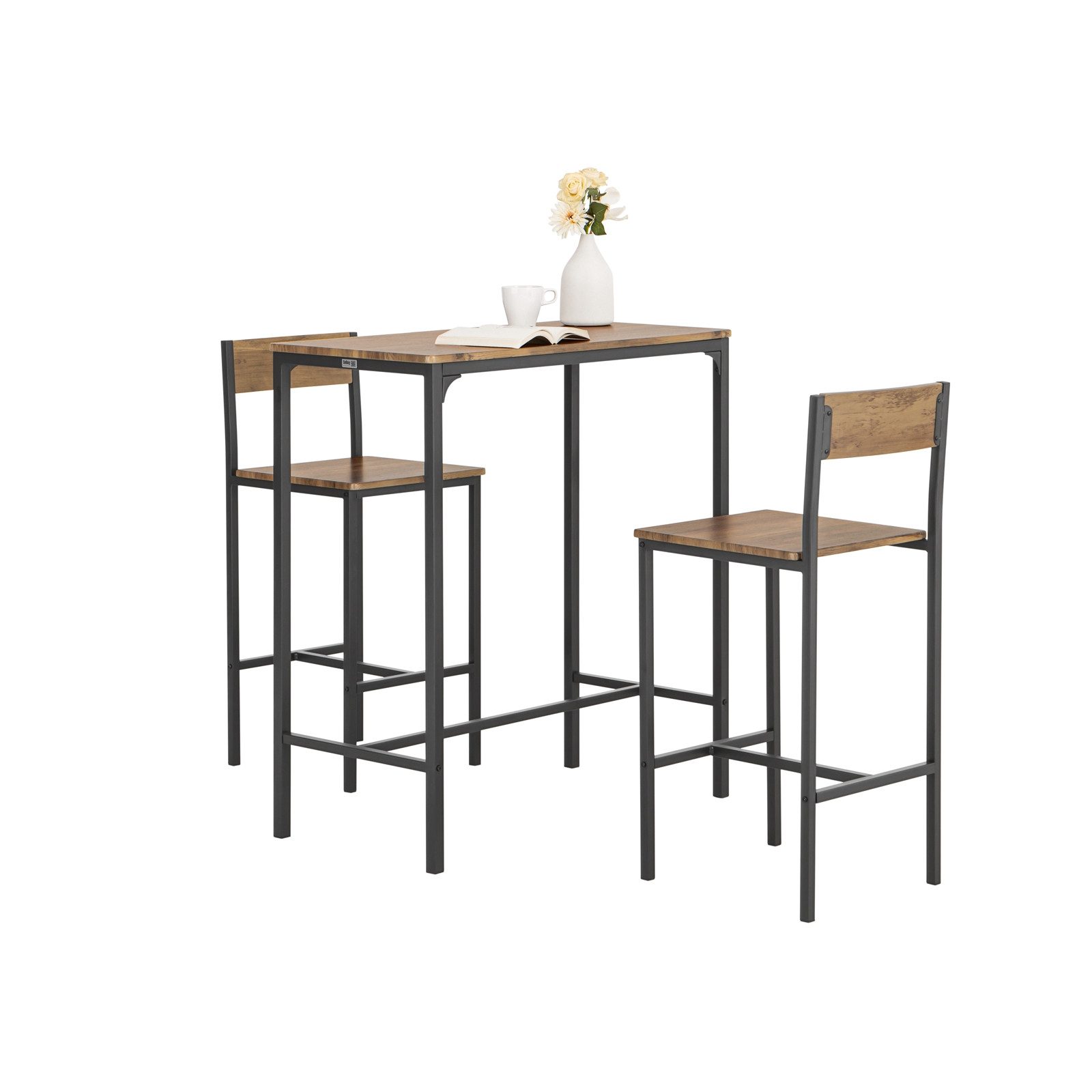 SoBuy Bartisch OGT03, Bartisch Set 3-teilig günstig online kaufen