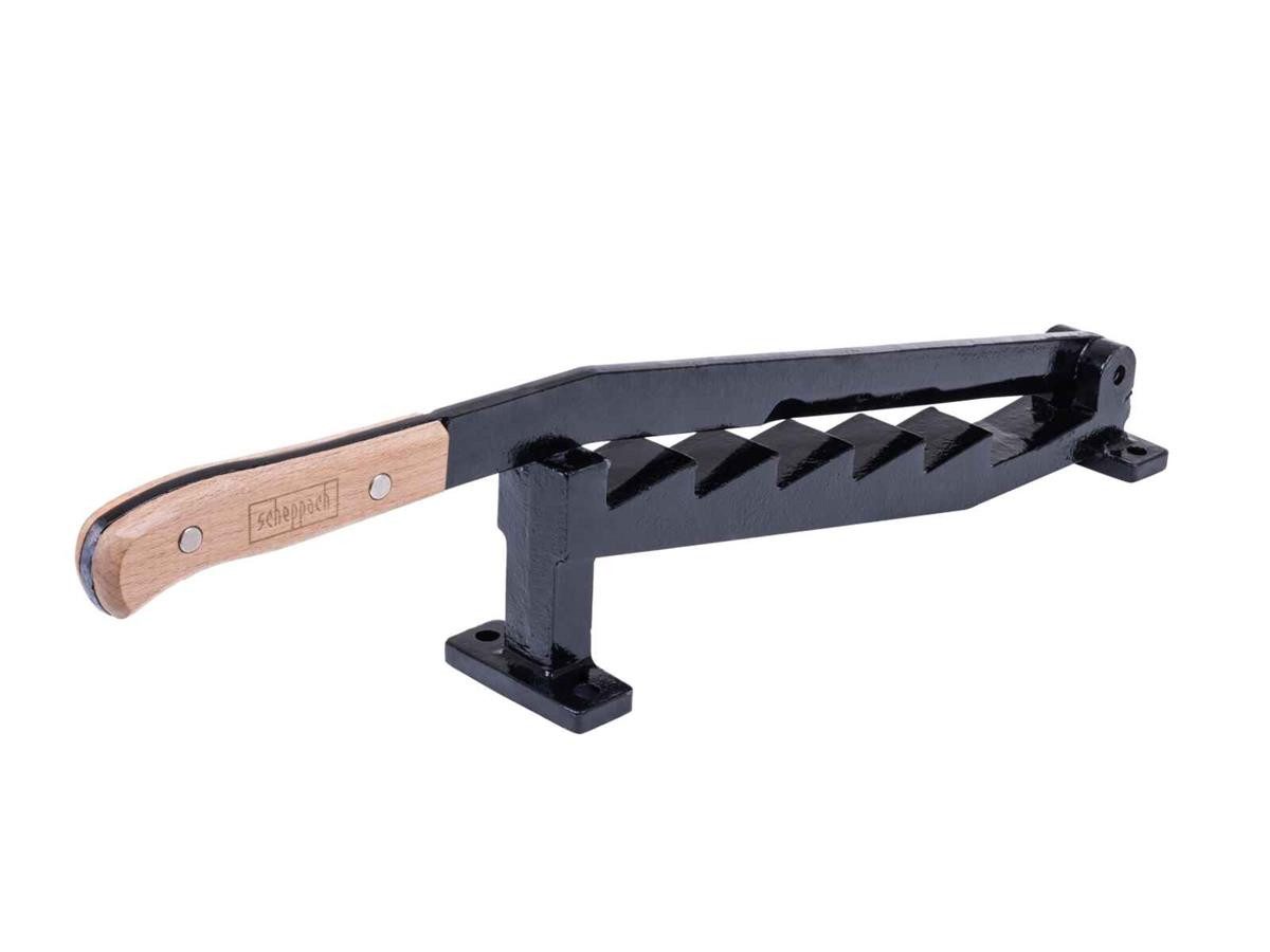 Scheppach Разделитель бревен Spanmesser, Spaltgutlänge bis 34 cm, Hebellänge 560 mm, nachschärfbare Klinge 220 mm, 6 Spaltstufen