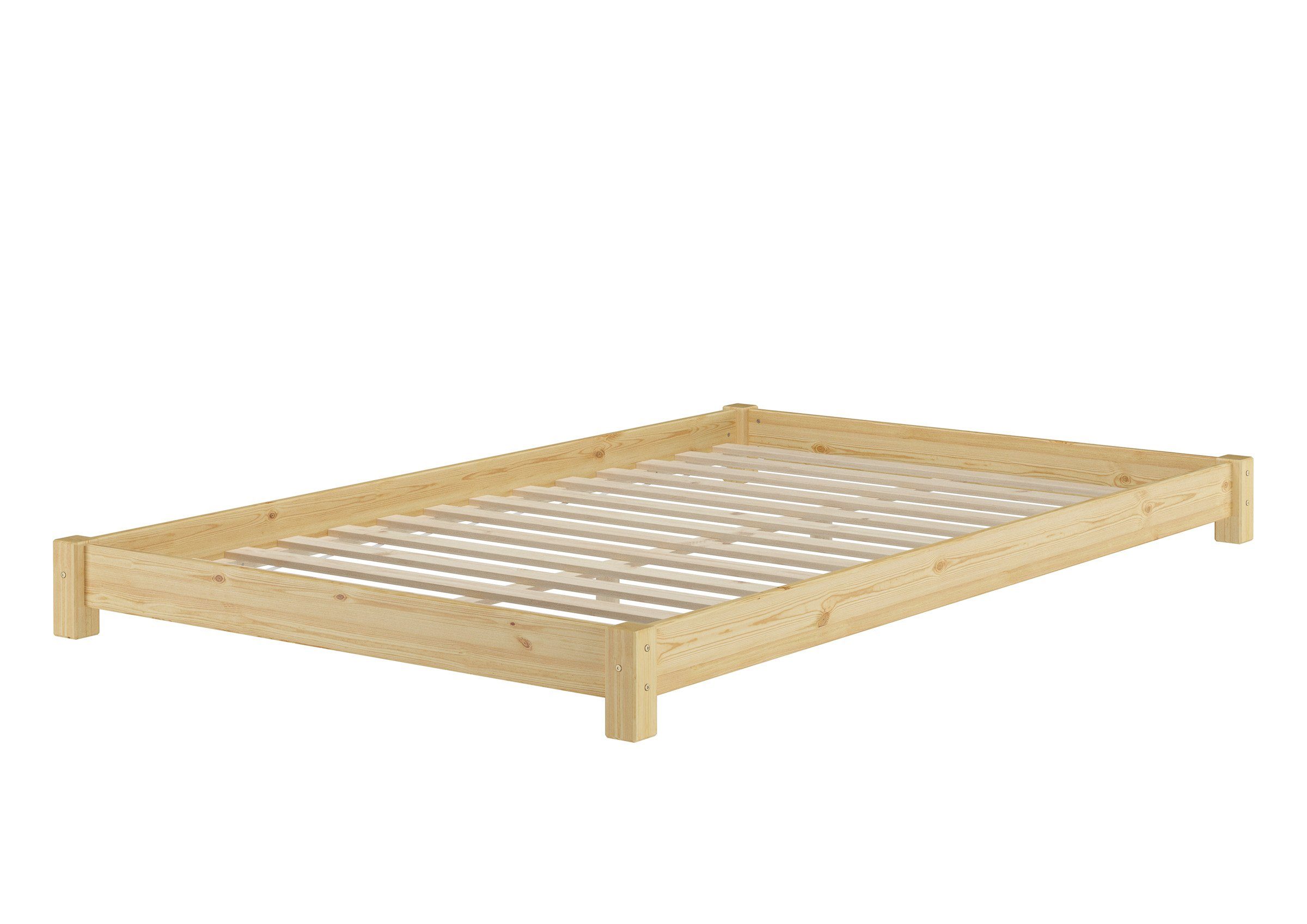 ERST-HOLZ Bett Breites flaches Futonbett Einzelbett günstig online kaufen