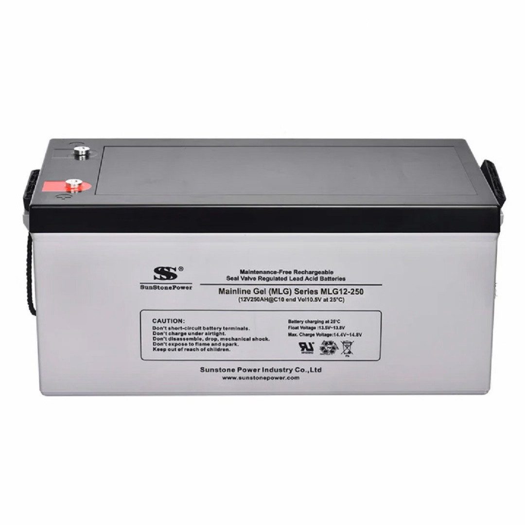 Sunstone Power 12V 250AH Blei Gel VRLA Solarbatterie für Inselanlagen, 0% MWST Свинцово-кислотные аккумуляторы 250000 mAh (12 V), wiederaufladbar, wartungsfrei, zyklenfest