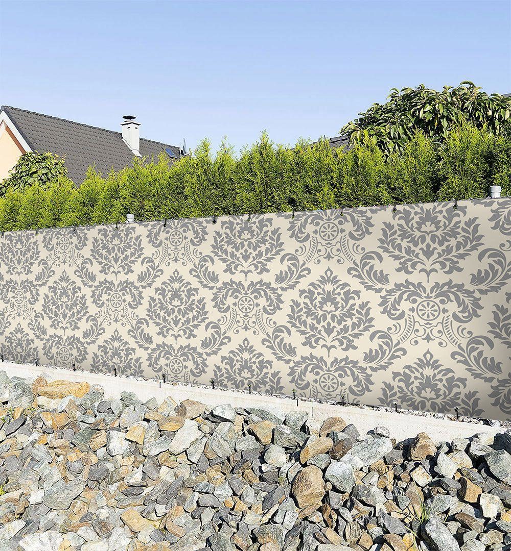 Sichtschutzzaunmatten Zaunbanner Edles Ornament Muster Sichtschutz Garten Zaun