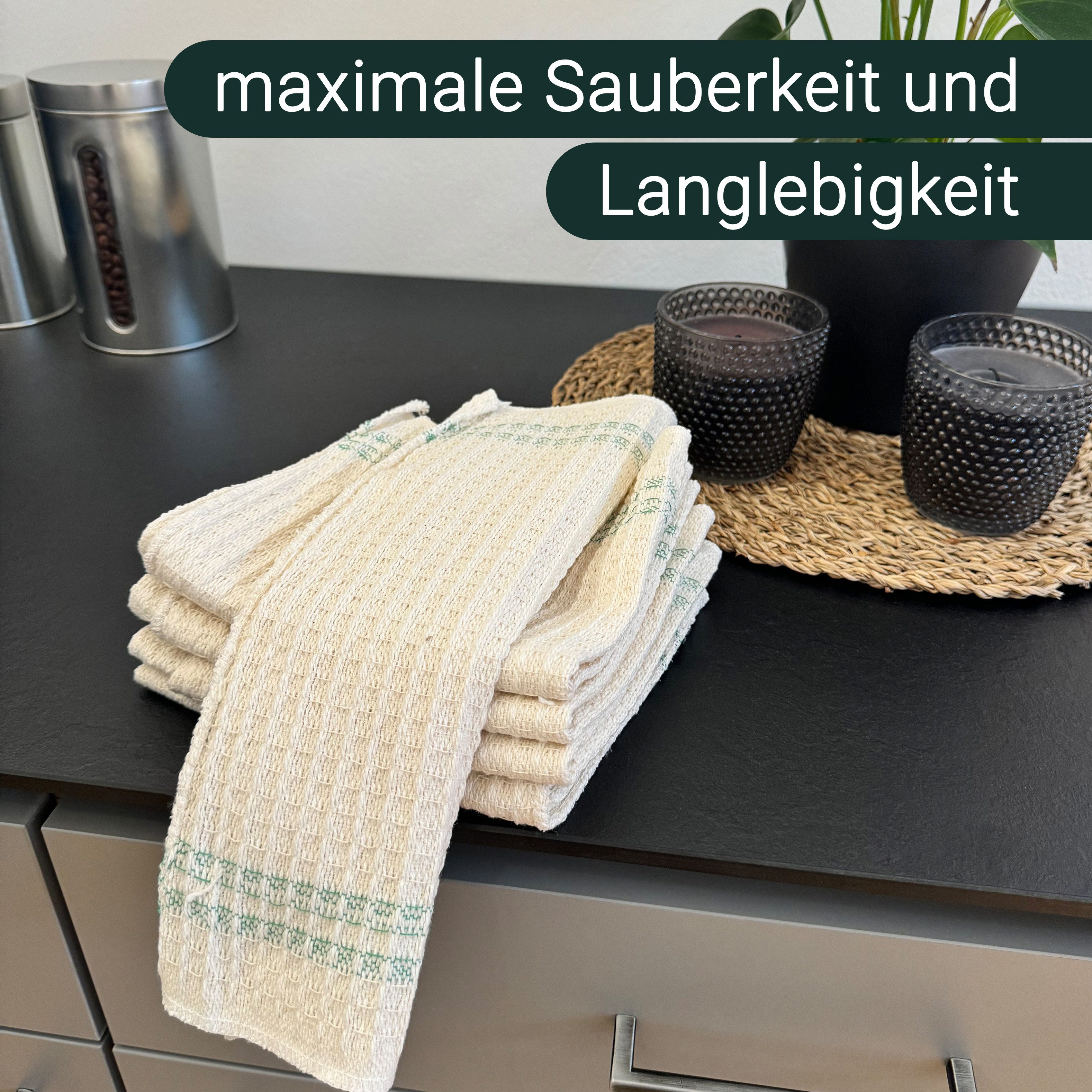 ZOLLNER Reinigungstücher (100% Baumwolle, 35x40 cm, 5-tlg., 35 x 40 cm, 100% Baumwolle) – Bild 4 von 5
