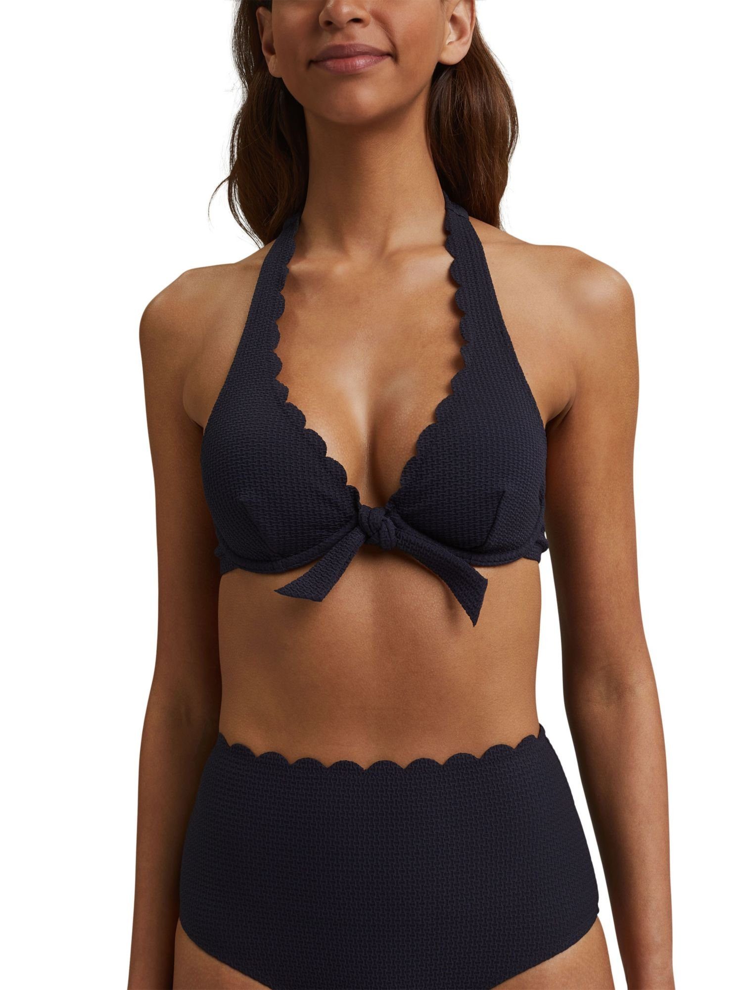 Wäsche/Bademode Bikinis Esprit Bügel-Bikini-Top Neckholder-Top mit Struktur