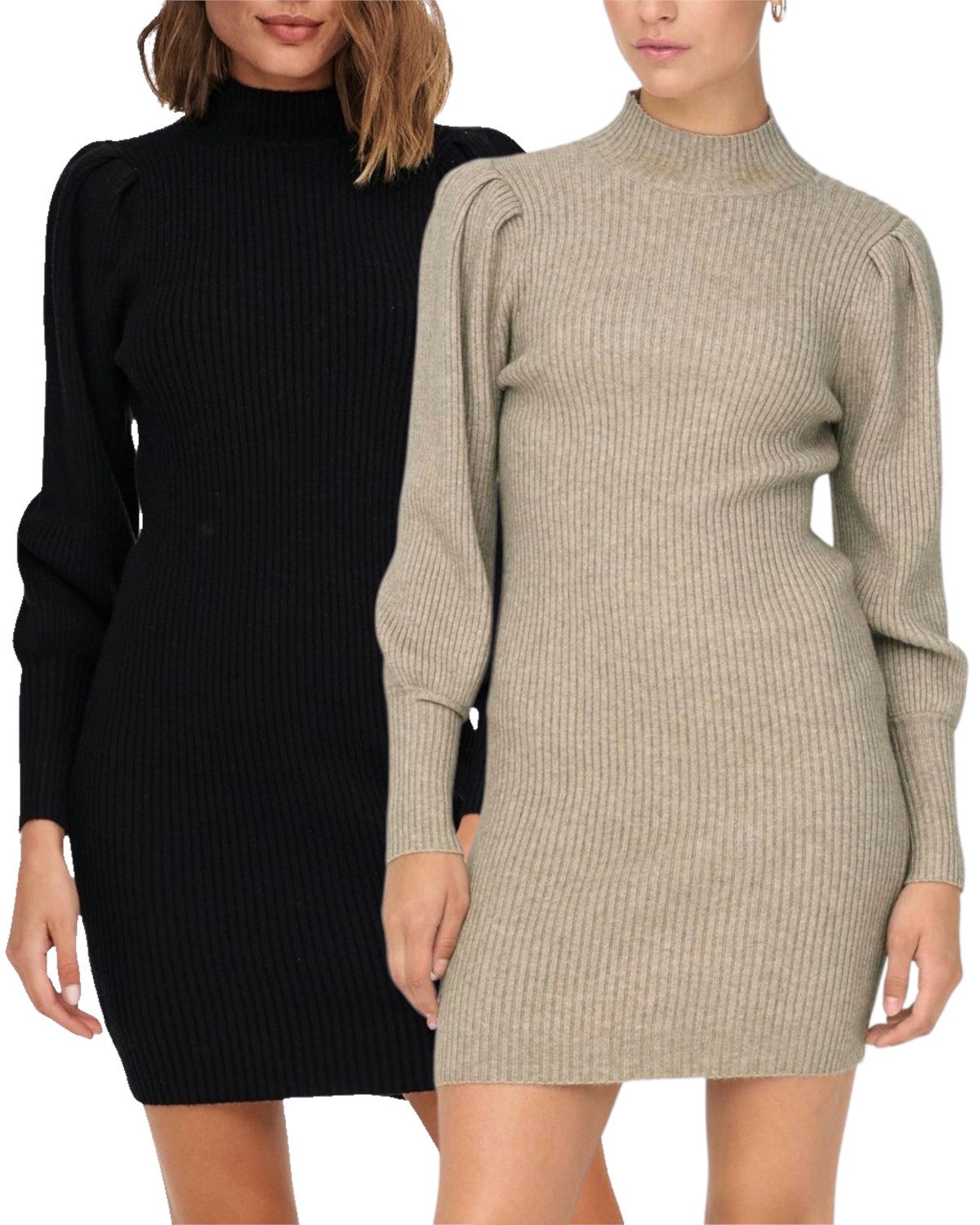 ONLY Strickkleid elegante Damenkleider im Strickmuster günstig online kaufen