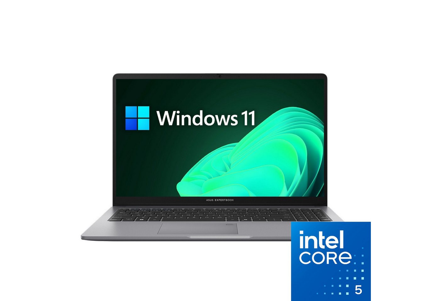 Asus ExpertBook P1 Notebook (39,6 cm/15.6 Zoll, Intel Core i5 210H, Intel Grafik, 8 GB, 256 GB SSD)
