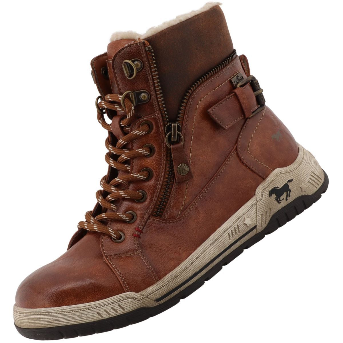 Mustang Shoes 15M0092001-cognac Stiefelette günstig online kaufen