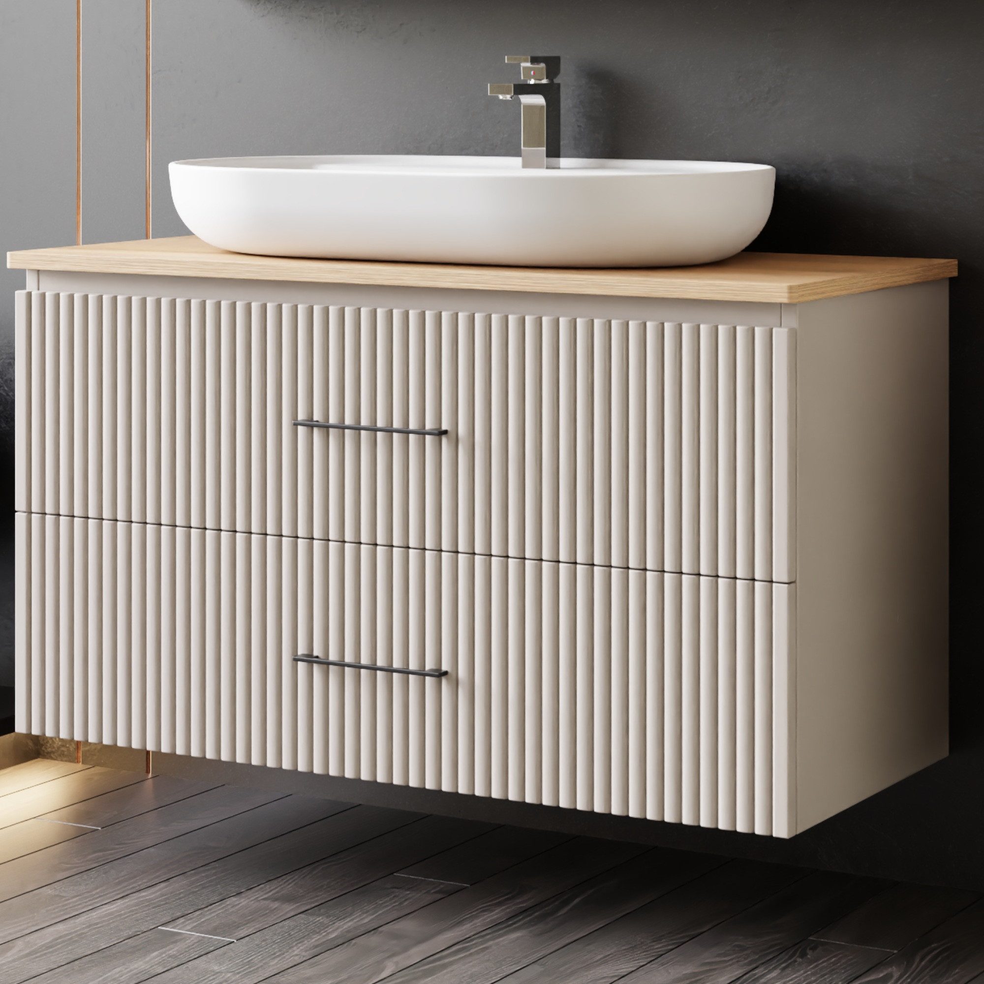 Karen Waschtisch-Set Waschtisch mit Unterschrank Liana, (Komplett-Set, Stan günstig online kaufen