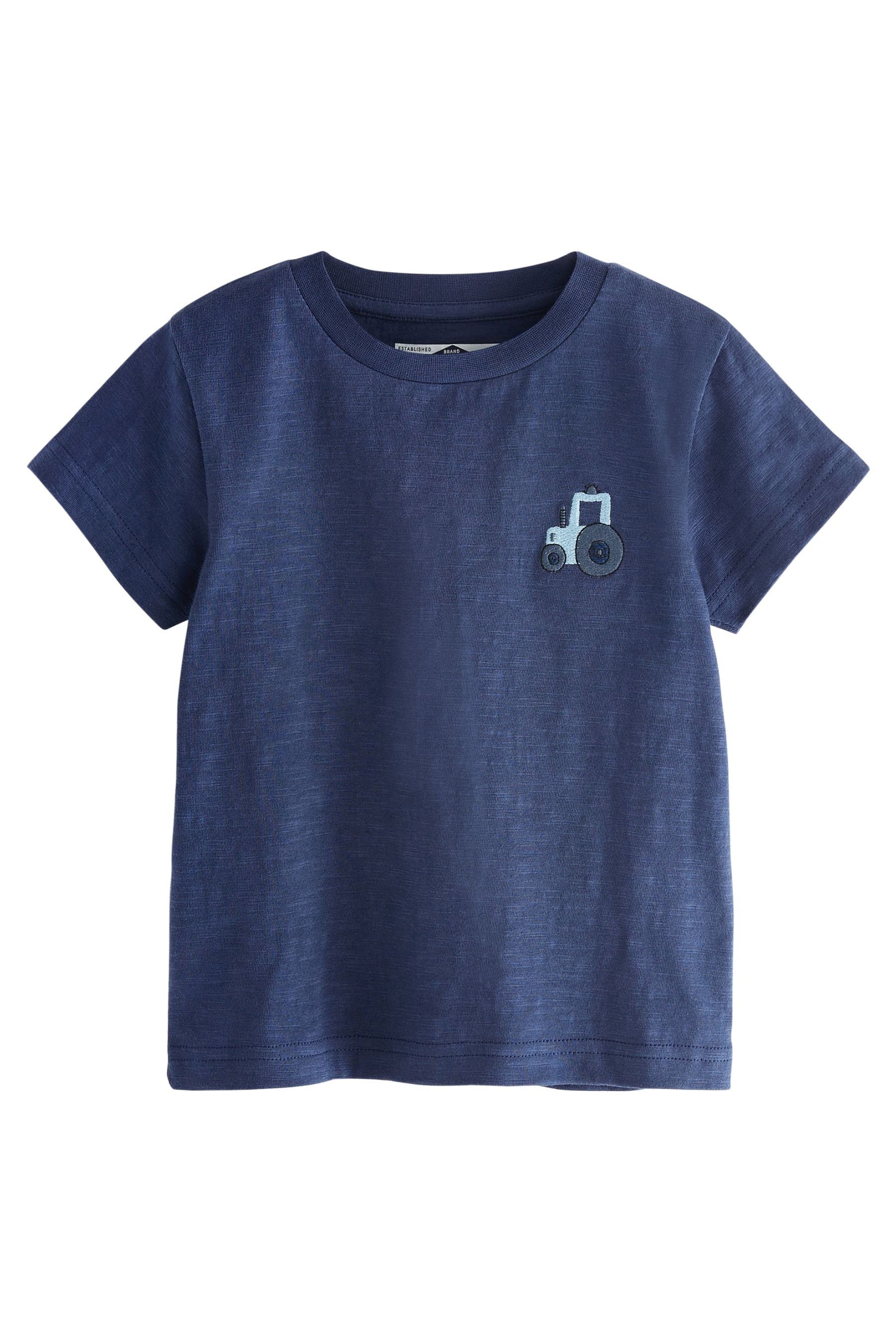 Blue 3er-Pack Next Figurenmotiv, T-Shirt Kurzärmelige mit (3-tlg) T-Shirts Farm