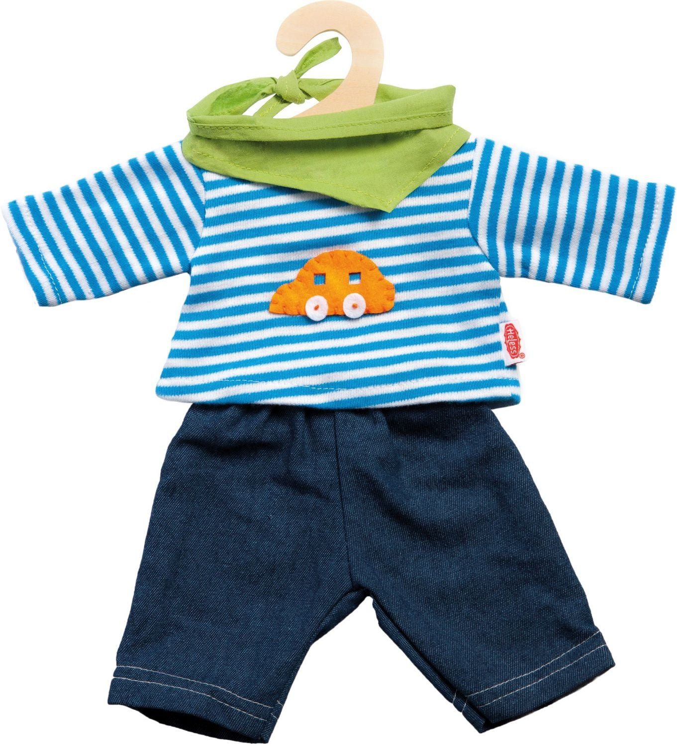 Heless Puppen Accessoires-Set Puppen-Jeans mit Streifenshirt, Gr. 35-45 cm