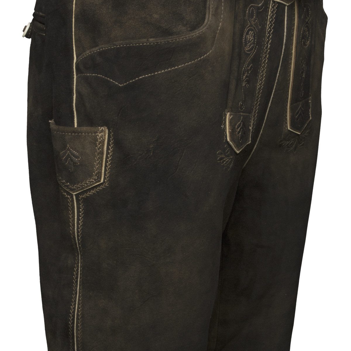 Spieth & Wensky Trachtenlederhose Manching Herren (1-tlg) Trachtenlederhose, Trachtenhose, Bayerische Lederhose, Oktoberfest
