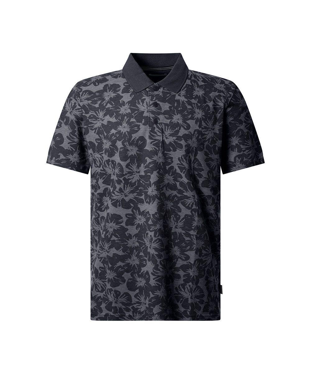 Pierre Cardin Poloshirt Polo piqué alloverprint hüftbedeckende Passform, mit Knopfleiste – Bild 5 von 5
