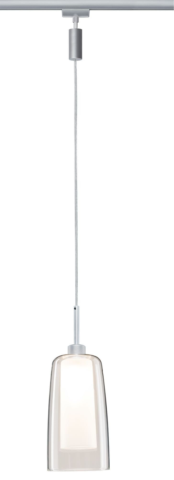 Paulmann Schienensystem-Leuchten URail Pendel Arido II GU10 560lm 5W 2700K 230V Chrom matt, Klar, Satin, (1-tlg)