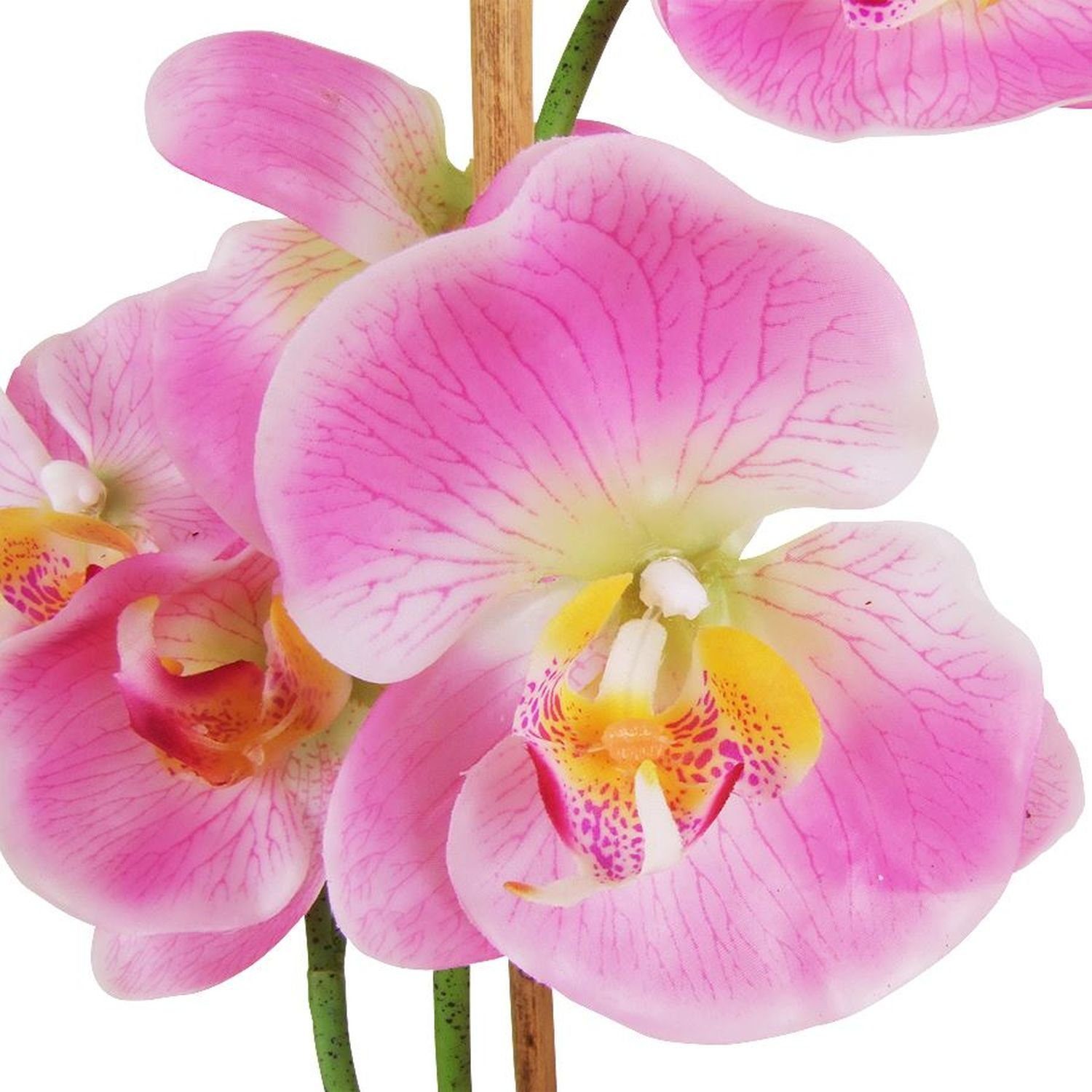 Kunstblume Künstliche Orchidee Kunstblume Rosa Pink im Topf, sesua, Höhe 50 cm