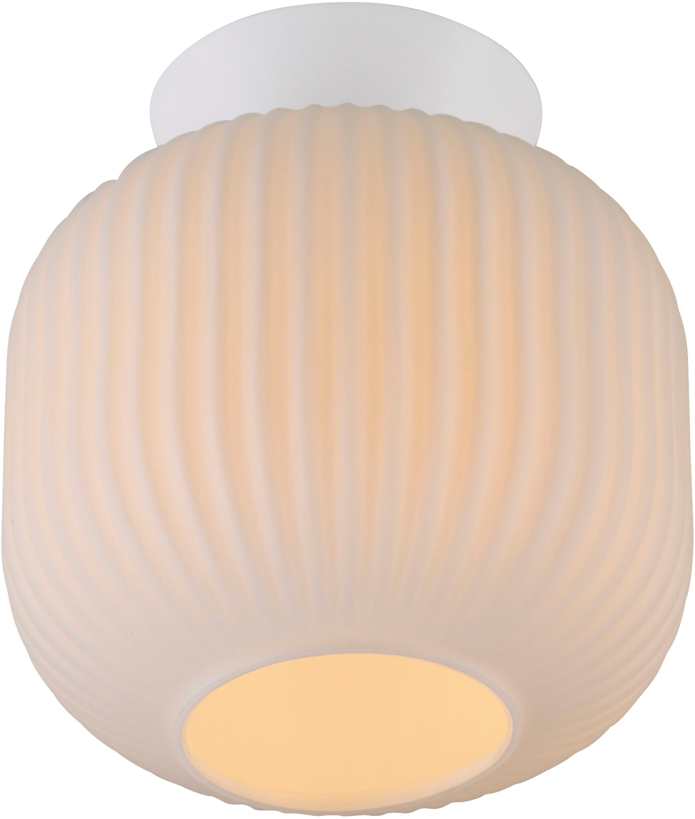 SCHÖNER WOHNEN-Kollektion LED Deckenleuchte NAMI, ohne Leuchtmittel, SCHÖNER WOHNEN Kollektion, geriffeltes Glas