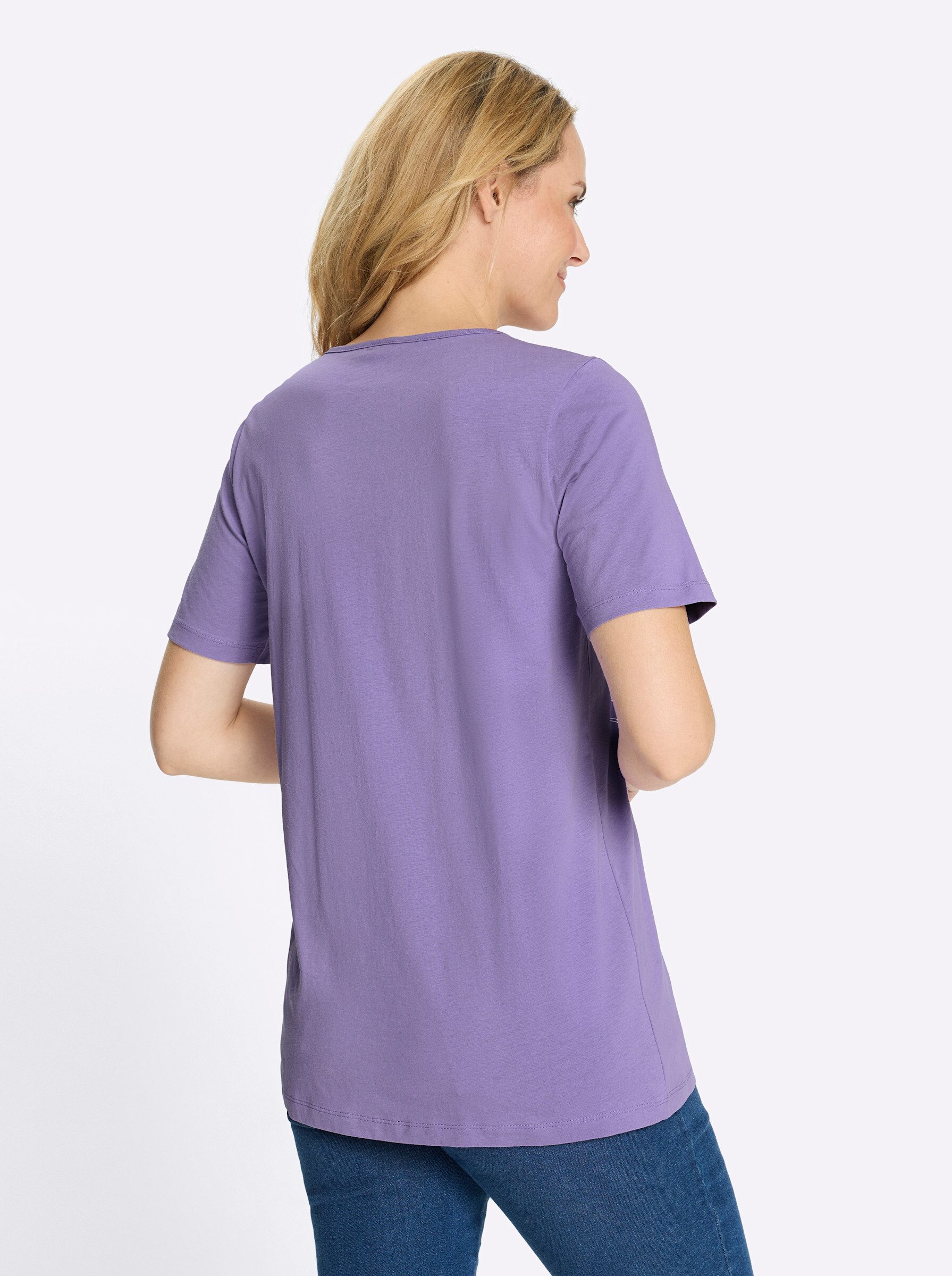 Sieh an! T-Shirt Longshirt Kurzarm