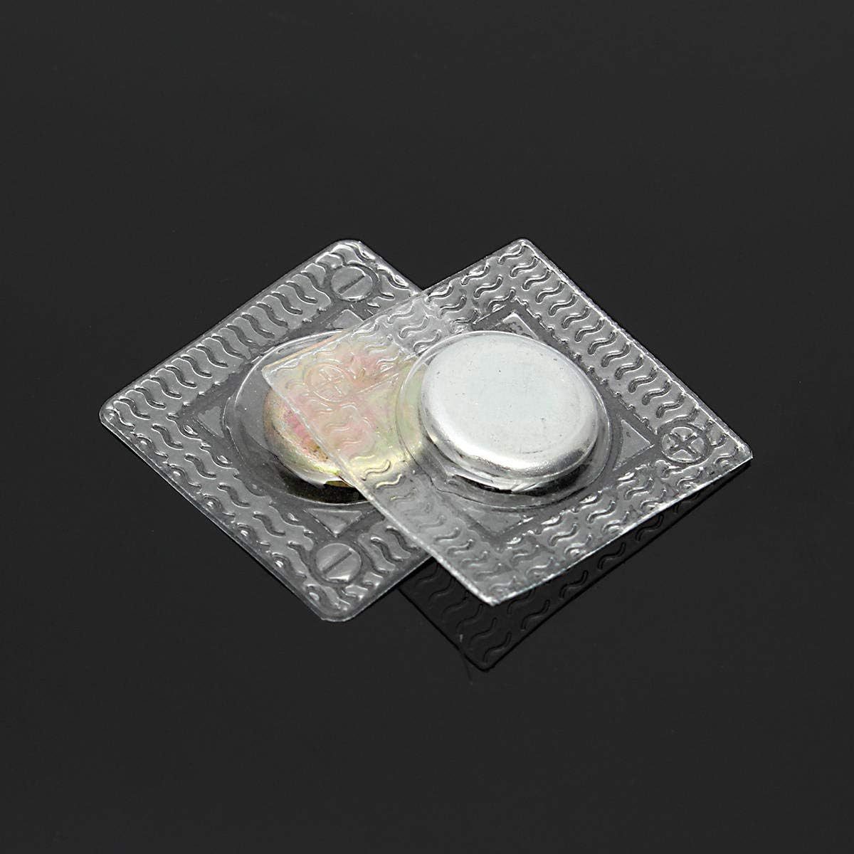 FELIXLEO Magnet 10 Set 15mm Silberne Magnetische Druckknöpfe zum Aufnähen Deko (1-St)