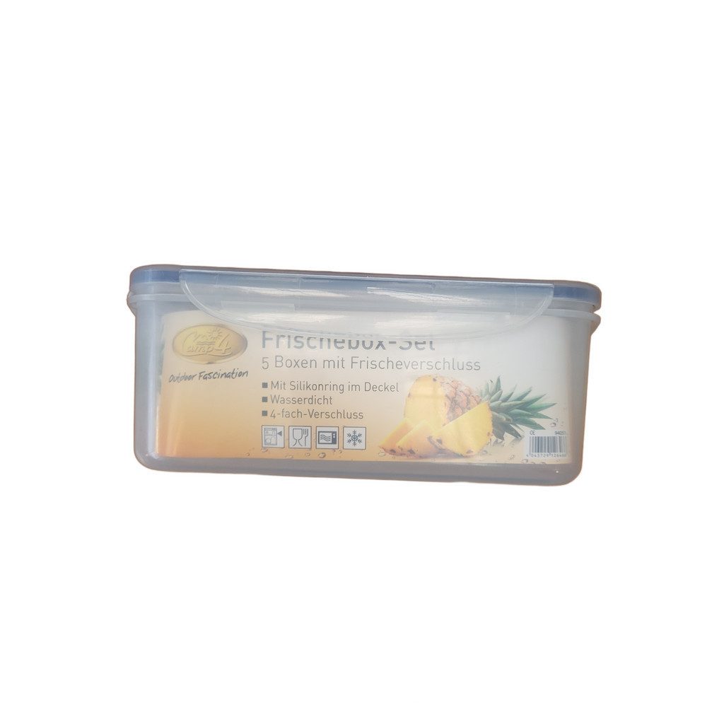 Camp4 Frischhaltedose Camp4 5er Frischhaltedosen Set mit Silikonring