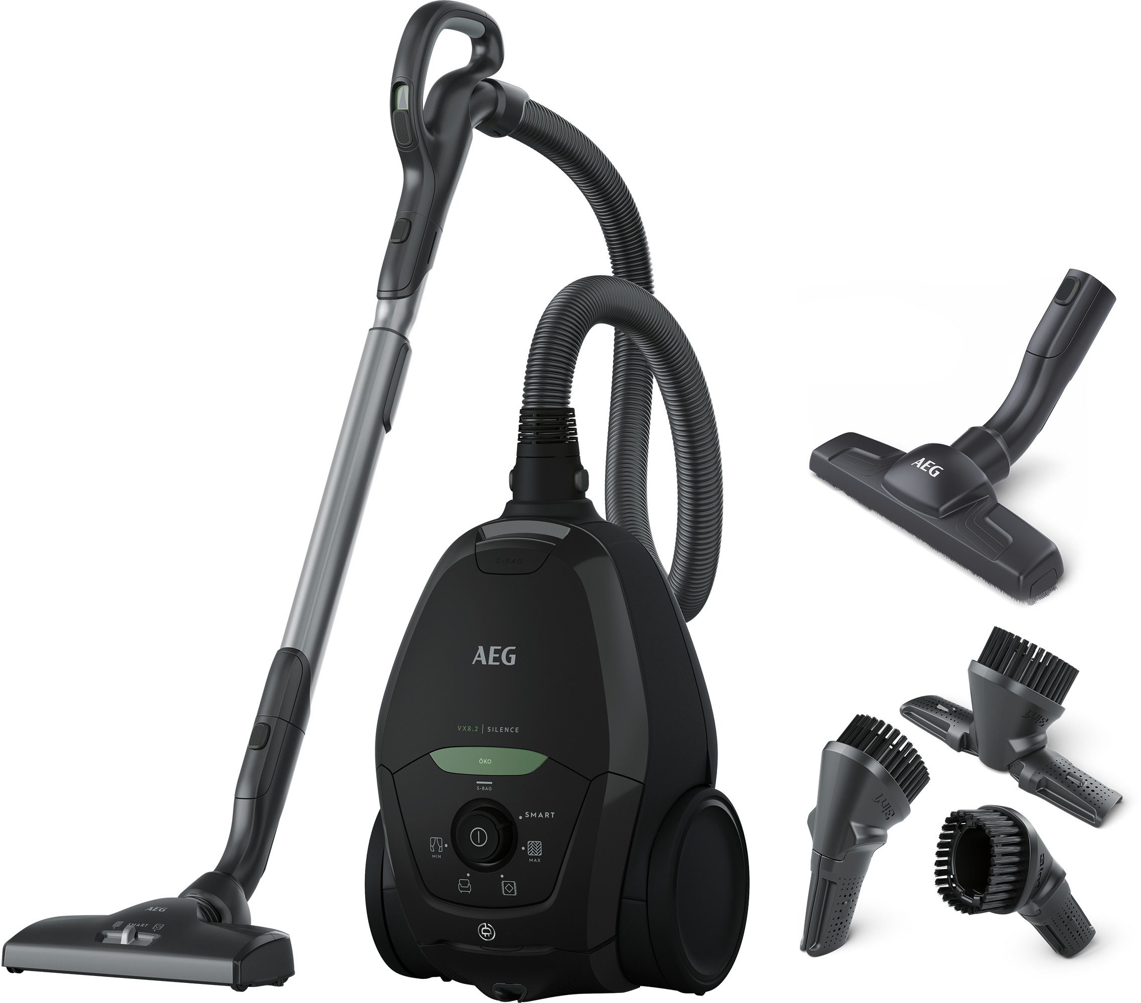 AEG Bodenstaubsauger VX82-1-ÖKO, 600 W, mit Beutel, aus 75% Recyclingkunststoff