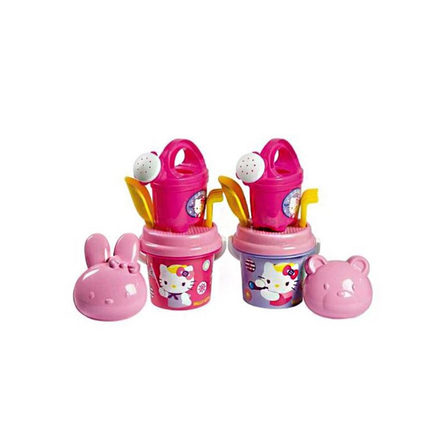 Seau Garni Hello Kitty Simba – 6 Pièces, Avec Pieds, Pelle, Râteau, Moules, Pour Enfants Dès 12 Mois